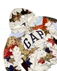 Image 2 of Re-worked One of Kind Batik Patchwork Heritage Hoodie L/XL