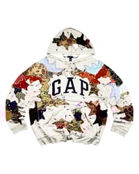 Image 1 of Re-worked One of Kind Batik Patchwork Heritage Hoodie L/XL