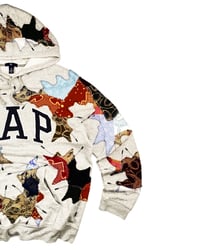 Image 3 of Re-worked One of Kind Batik Patchwork Heritage Hoodie L/XL