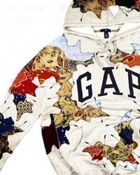 Image 6 of Re-worked One of Kind Batik Patchwork Heritage Hoodie L/XL