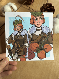 Image 3 of Drei Haselnüsse für Aschenbrödel (Tři oříšky pro Popelku) A5 Art Print