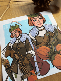 Image 2 of Drei Haselnüsse für Aschenbrödel (Tři oříšky pro Popelku) A5 Art Print