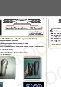 Image 6 of Wonder Woman Bracers Template