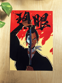 Image 1 of Mizu | Onryō Blue Eye Samurai A4 Art Print