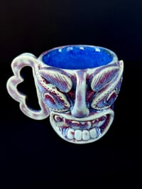 Image 2 of Blue, Red, and Purple Tiki Mug
