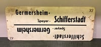 Image 3 of Vintage (ca. 1960s) German (Metal) Train Destination Sign - Speyer