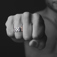 Image 2 of Bague Brique Femme ou Homme / Brick Ring for Women or Men