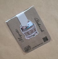 Image 2 of Magnetic Bookmark--Swoopy Ghost and Capybara in Hot Tub