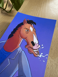 Image 2 of Bojack Horseman A6 Art Print