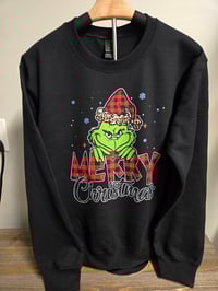 Grinch plaid black Shirt 