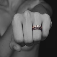 Image 4 of Bague Clou pour Homme ou Femme / Stud Ring for Men or Women