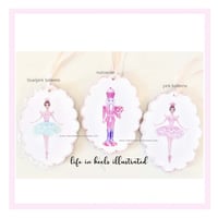 Image 1 of NUTCRACKER GLITTER ORNAMENTS