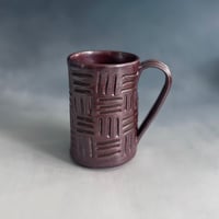 Image 1 of Carved Brick Red Mug - 14oz