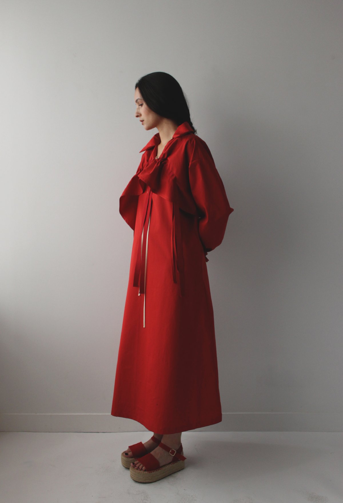 Prototype - Cotton satine draw-string jacket