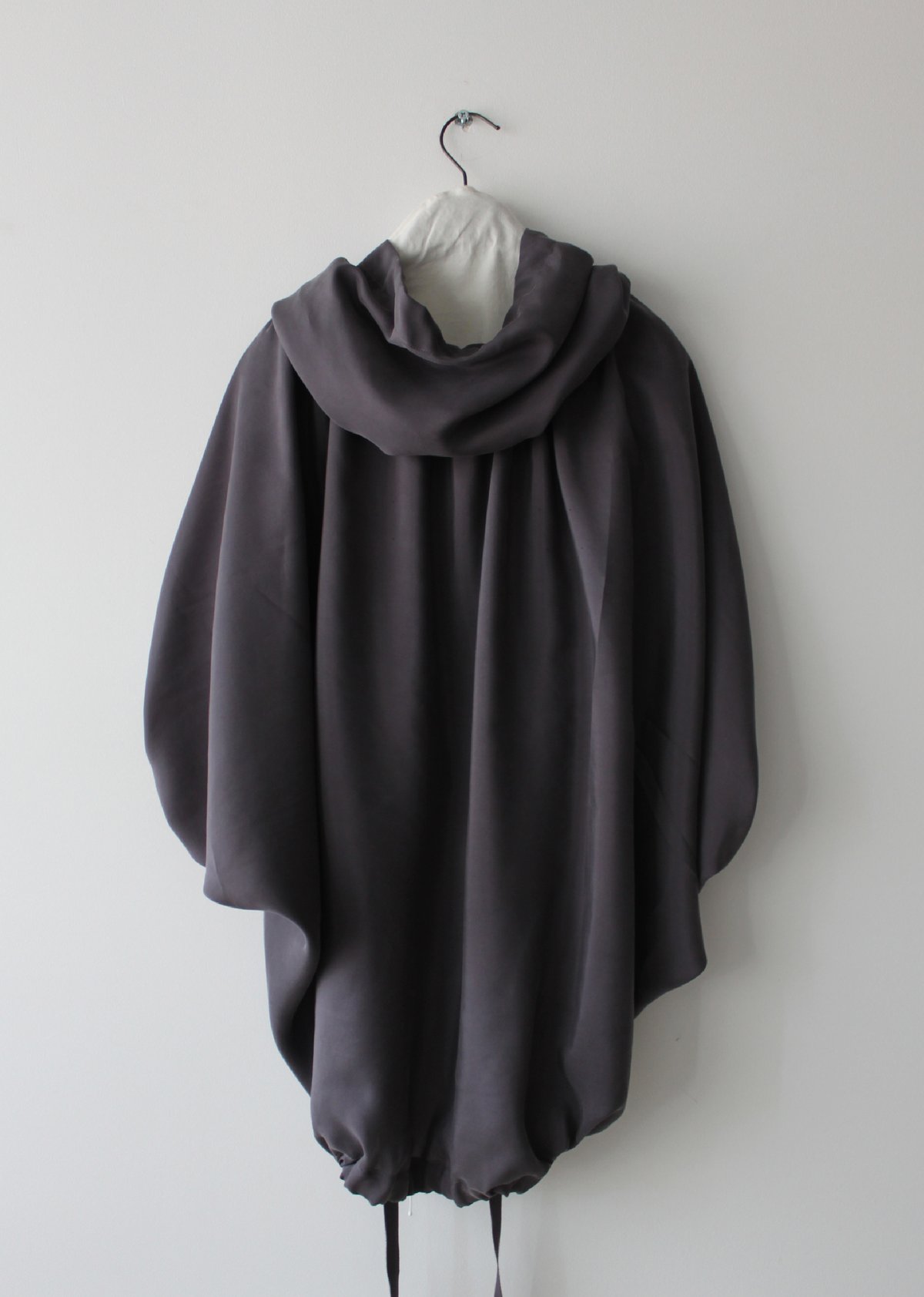 Prototype- zero-waste cut washed silk habitai jacket