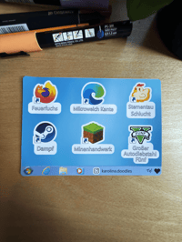 Image 1 of Windows Dekstop Icons Sticker Sheet