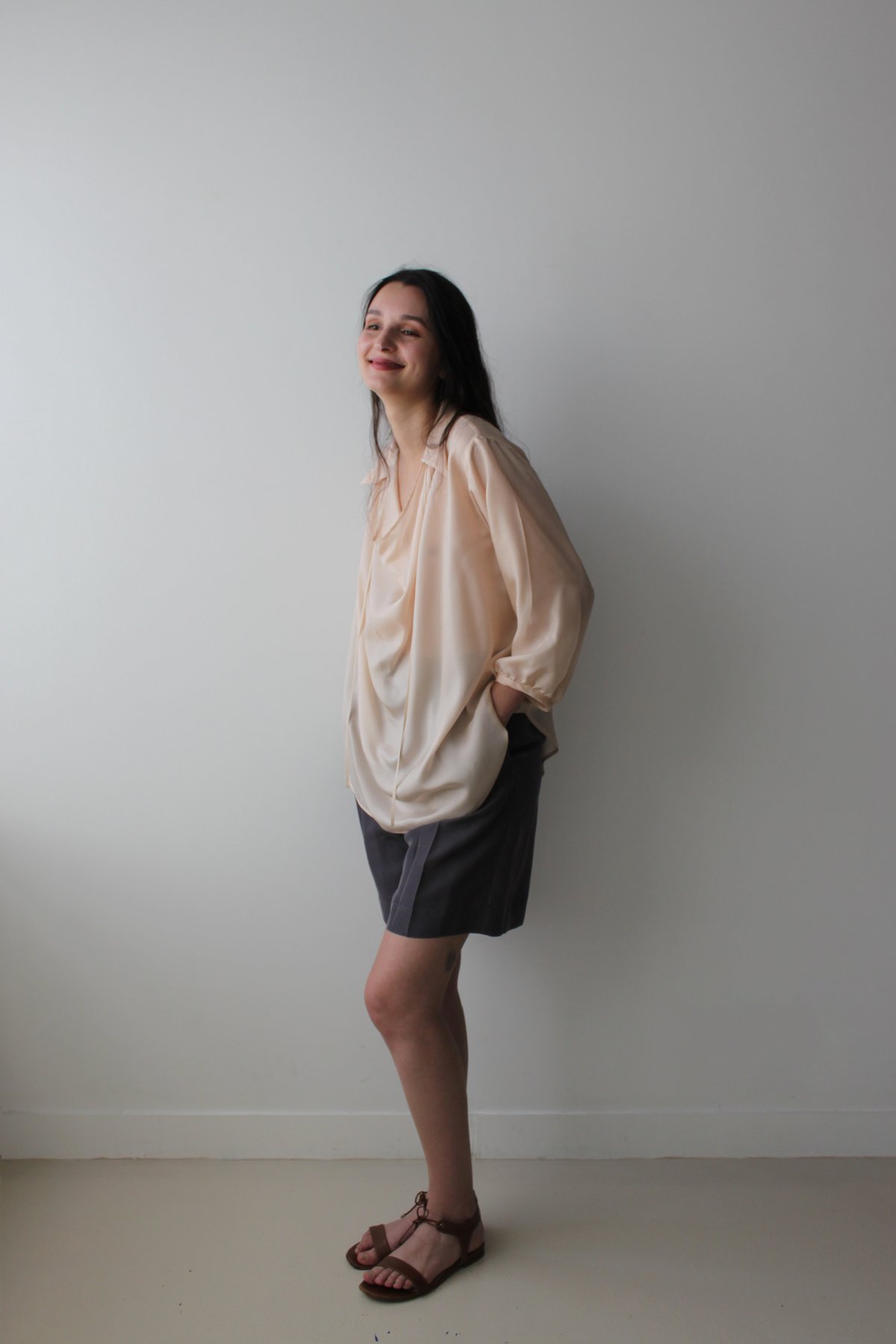Prototype - Washed silk habotai short