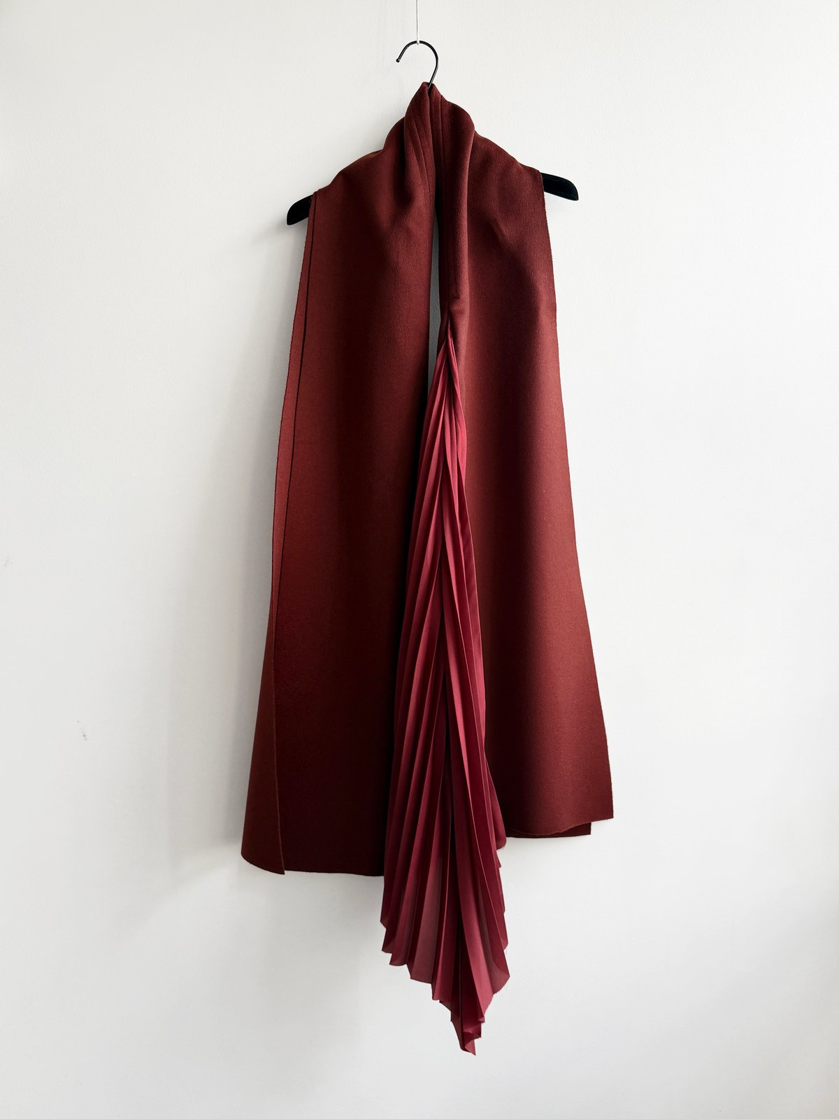 Prototype - Wool cashmere pleated scarf