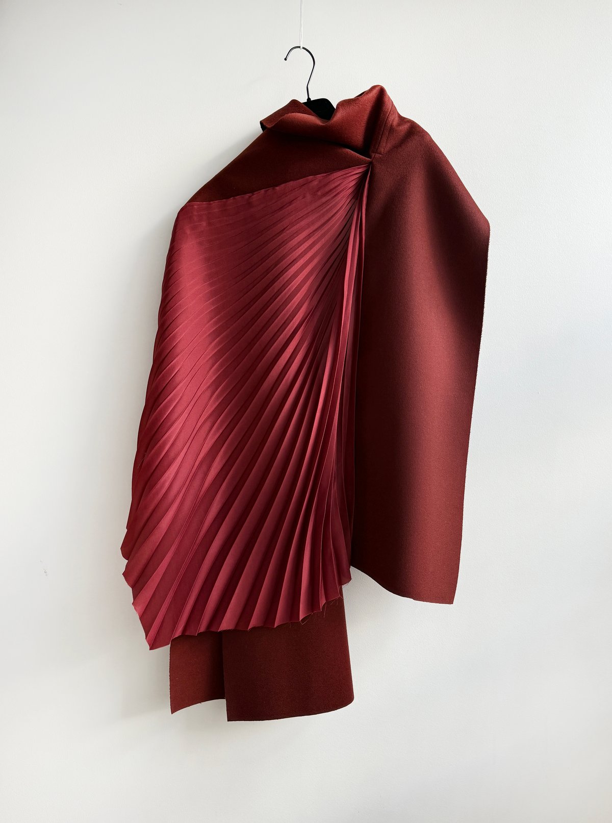 Prototype - Wool cashmere pleated scarf