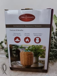 Image 3 of Wicker Lantern Waxwarmer LARGE