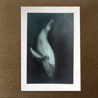 Image 1 of "Diving Blue"  Original Gouache Painting