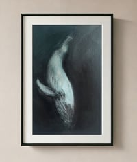 Image 2 of "Diving Blue"  Original Gouache Painting