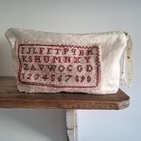 Image 1 of Handmade Bits & Bobs Bag - Weathered Sampler