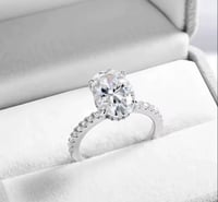 Image 2 of Shantelle Oval Moissanite Ring 