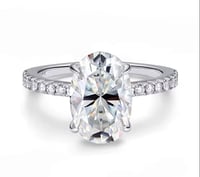 Image 1 of Shantelle Oval Moissanite Ring 