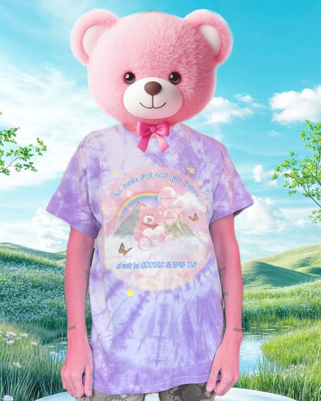 LA SEULE POLICE QUE J'M - tie and dye violet