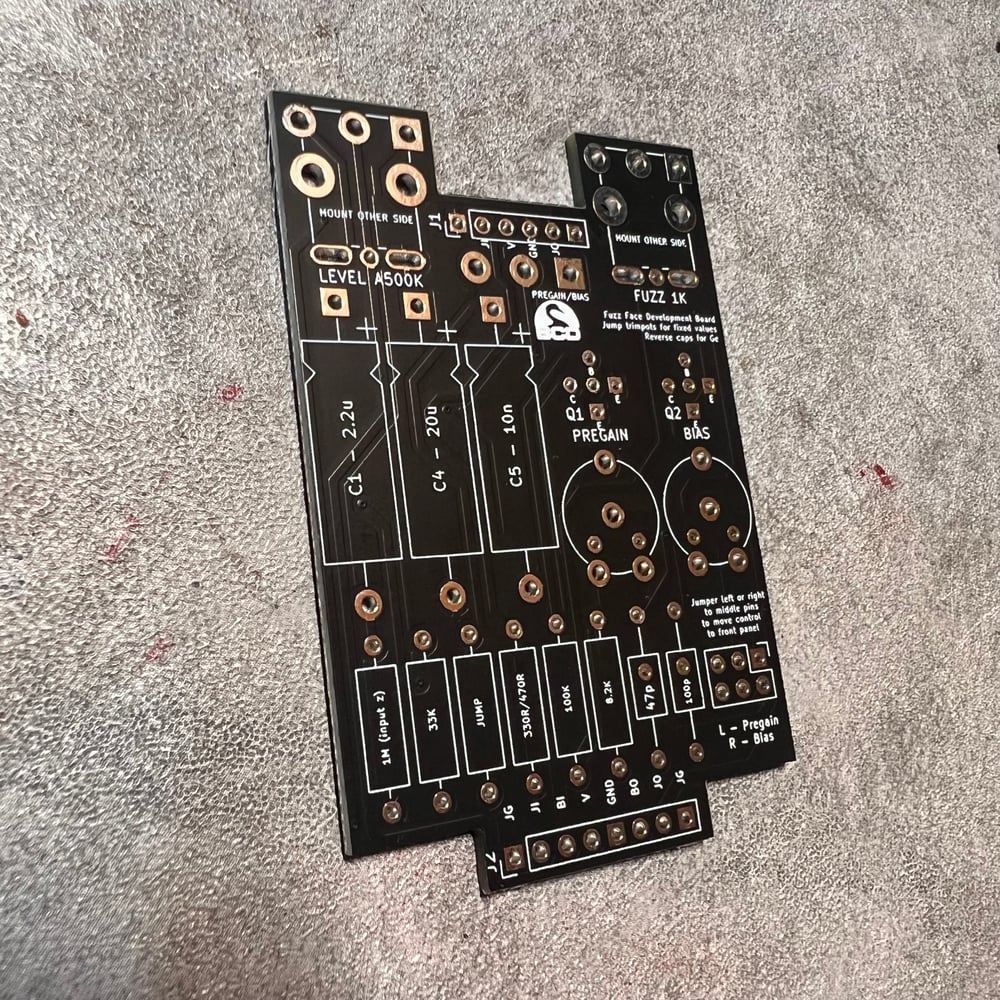 Fuzz Face Designer DIY PCB
