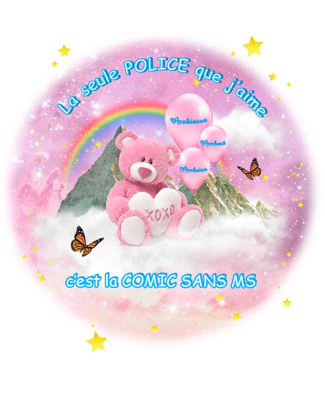 LA SEULE POLICE QUE J'M - baby tee blanc