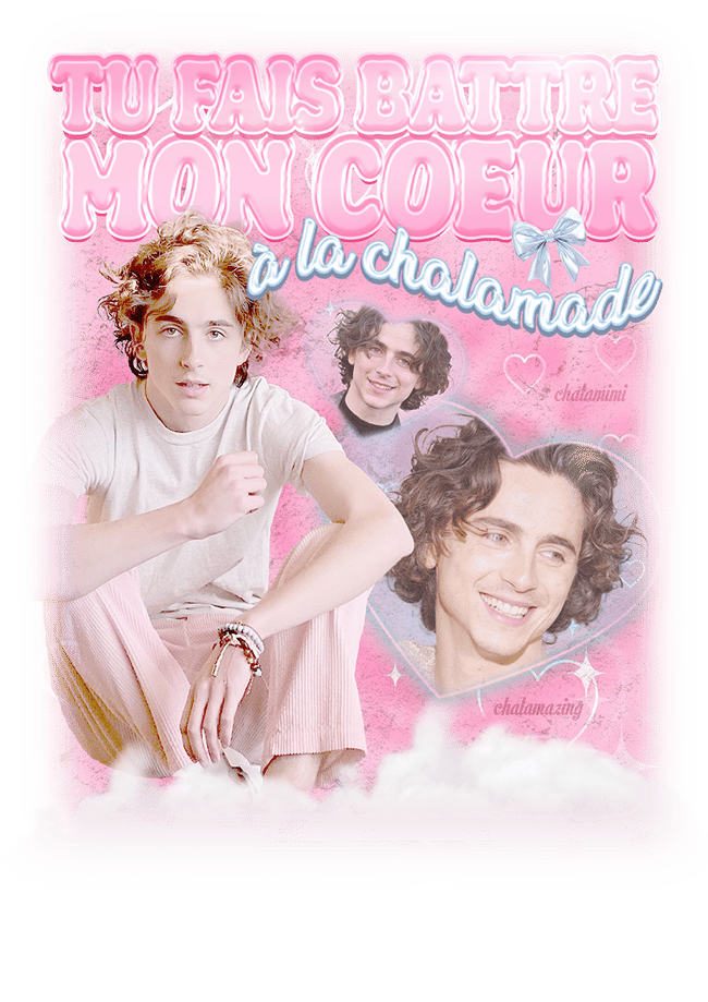 CHALAMECHE -  babytee blanc S/M