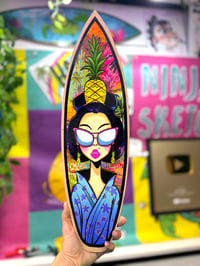 Image 1 of Pineapple Geisha Surfboard Wall Art