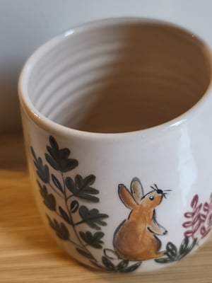 Image of   tasse petit lapin forêt 