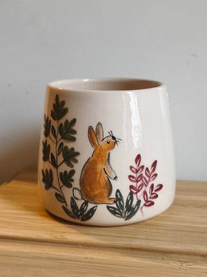 Image of   tasse petit lapin forêt 