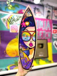 Image 1 of Sunset Geisha Surfboard Wall Art