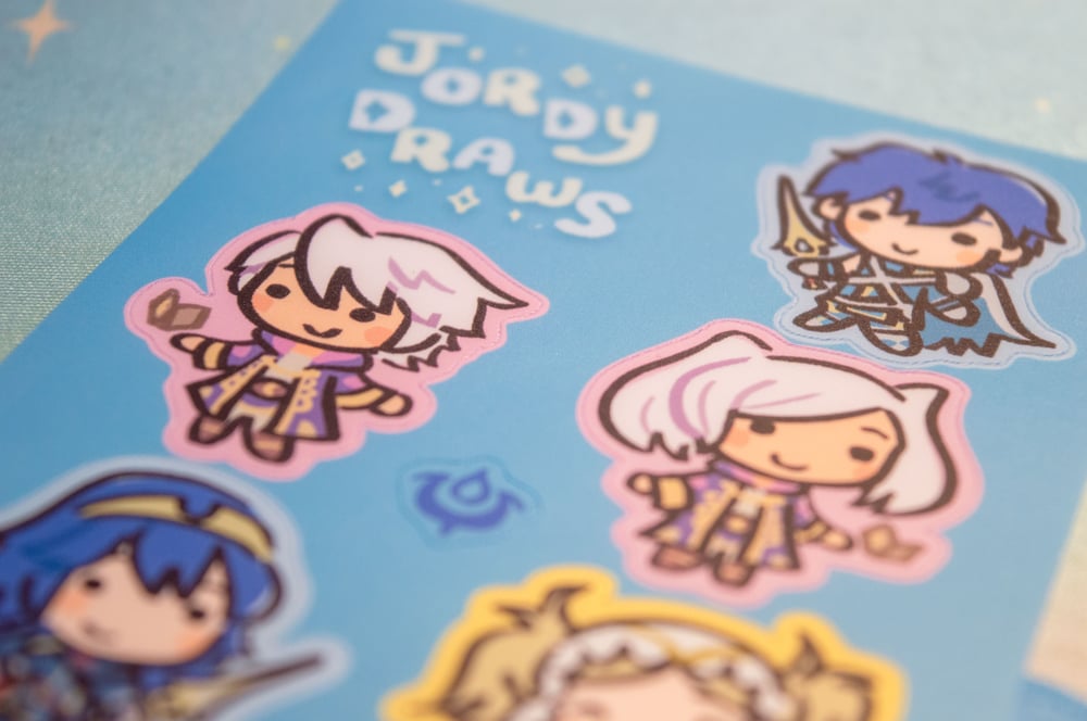 Image of FE Awakening Shepherds Sillies Sticker Sheet