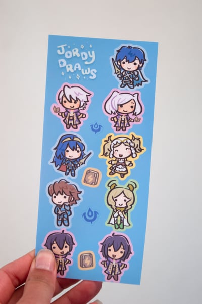 Image of FE Awakening Shepherds Sillies Sticker Sheet