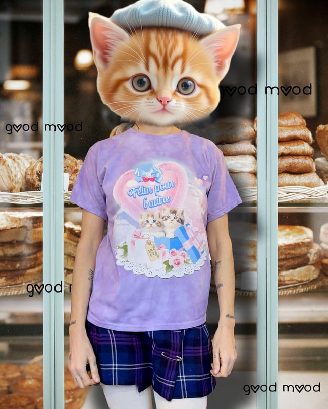 FELIN POUR L'AUTRE -  tie'n dye violet