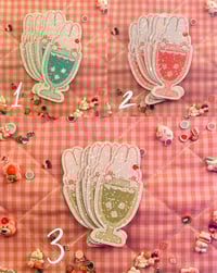 Image 1 of Bunny shake laminated sticker