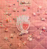 Image 2 of Bunny shake laminated sticker