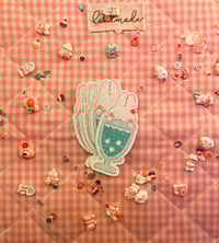 Image 3 of Bunny shake laminated sticker