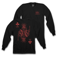 Image 1 of FT x LRC - KING HEAVYWEIGHT LONG SLEEVE - BLACK/RED
