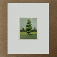 Image 1 of "Tiny Topiary I"  Original Gouache Painting