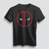 Image 1 of Deadpool Style Logo- Tee Shirt