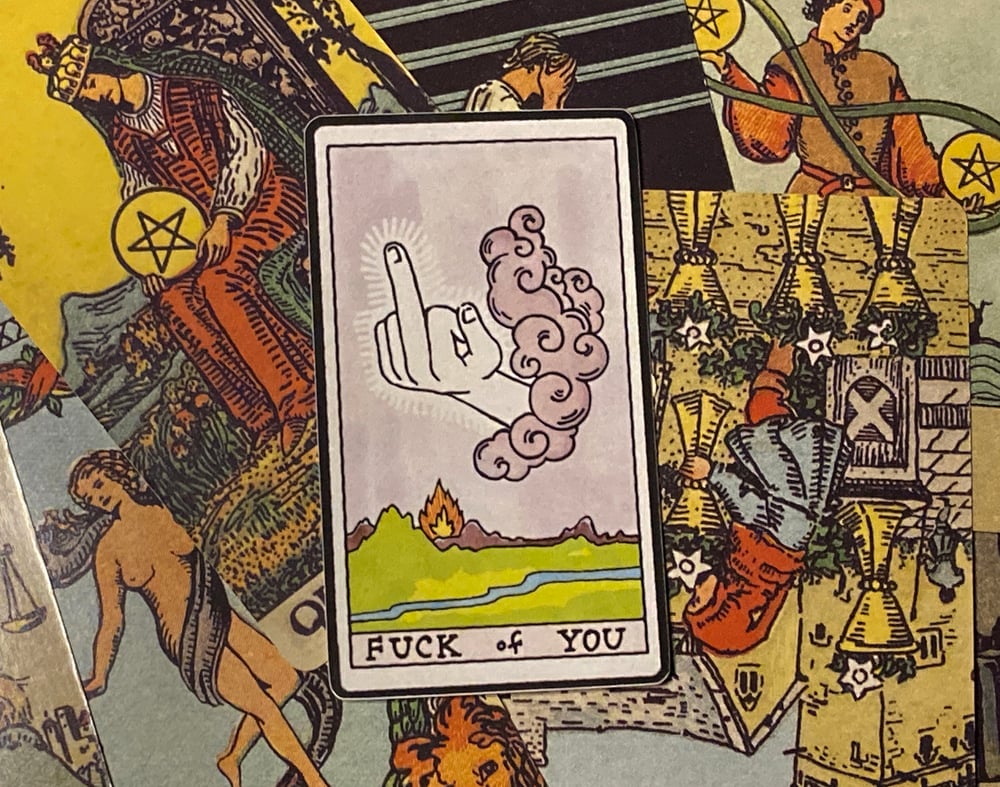 The Fuck of You Tarot Sticker