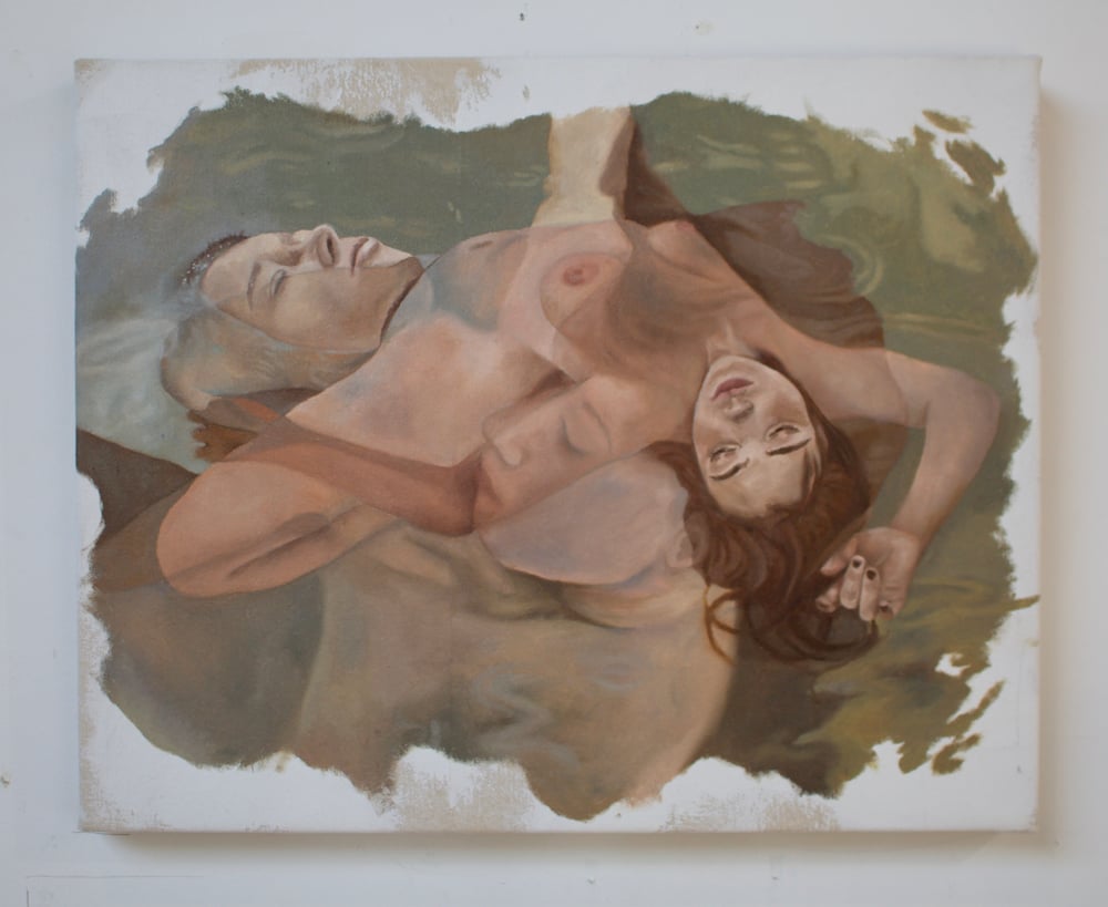 Image of Oil painting - 'Death O'ertaken'