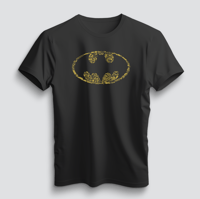 Image 1 of Batman Style Logo LIMITED EDITION GOLD VARIANT- Tee Shirt