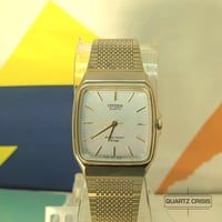 Image 2 of 1993 Citizen Quartz 'Tank' Gold Dress Watch (6031-G02646)